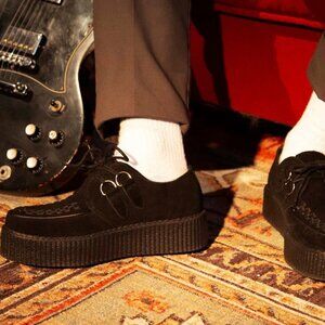 T.U.K. Black Suede Viva Mondo Creepers